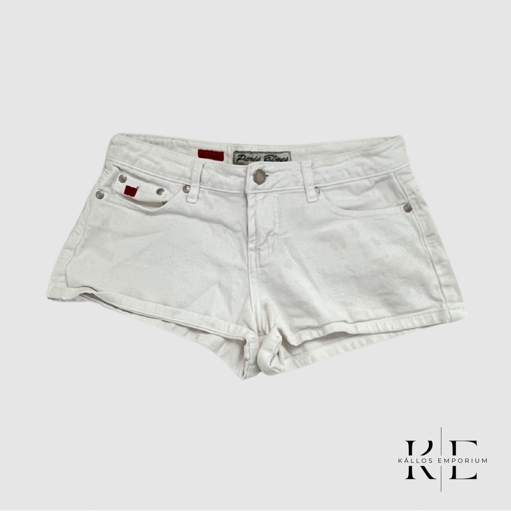 Paris Blues White Jean Shorts